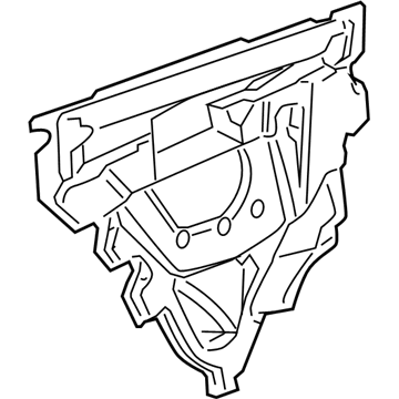 GM 22778727 Deflector Assembly, Rear Side Door Water