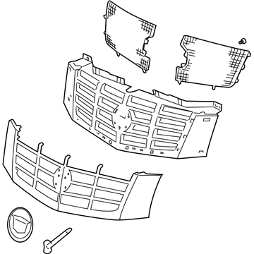 GM 22860571 Grille Assembly, Radiator *Gold