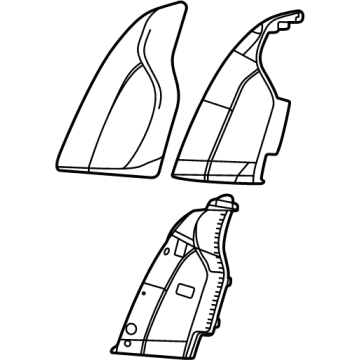 GM 84707965 Bolster Assembly, R/Seat Bk *Lt Vanilla