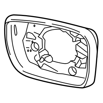 GM 84908934 Bezel, O/S Rr View Mir Hsg *Serv Primer