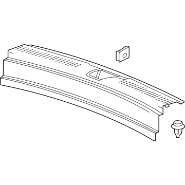 GM 42842431 MOLDING ASM-L/GATE SILL GARN *JET BLACK