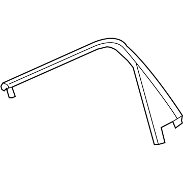 GM 20932589 Molding Assembly, Rear Side Door Window Upper Reveal