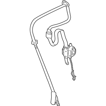 Chevy 89026688 Retractor Assembly