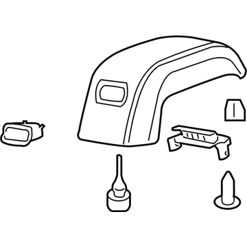 GM 25988048 Armrest Assembly, Rear Floor Console *Light Ttnum