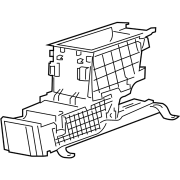 GM 25979920 Console Assembly, Rear Floor *Titanium