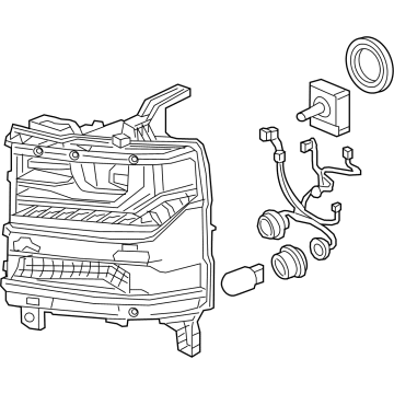 Chevy Silverado 1500 Headlight - 19418468