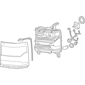 Chevy 84388632 Headlamp Assembly