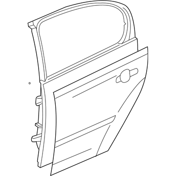 GM 25830159 Door Assembly, Rear Side (Lh)