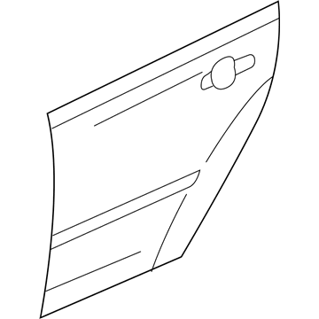 GM 25830162 Panel Assembly, Rear Side Door Outer