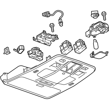 GM 22951528 Console Assembly, Rf *Titanium