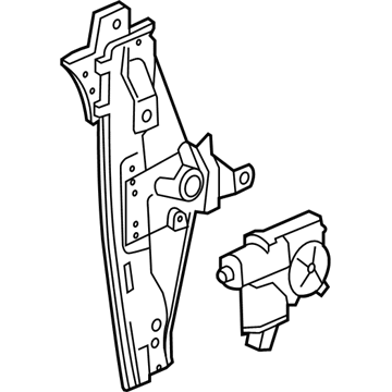 GM 22836742 Rear Side Door Window Regulator Assembly