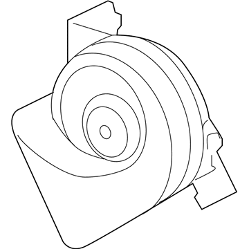 GM 84501956 Horn Assembly, Single (Low Note)