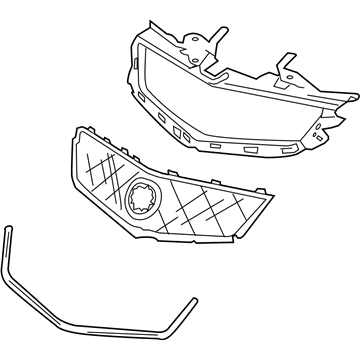 Cadillac 25891998 Upper Grille