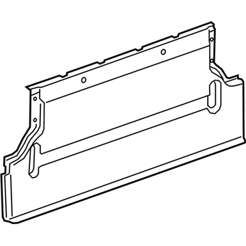 GM 92208561 Trim Assembly, Rear Compartment Front *Black