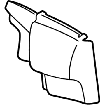 GM 25753776 Trim, Rear Compartment Side