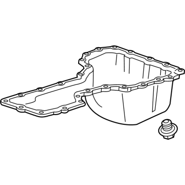 GMC 12675087 Lower Oil Pan