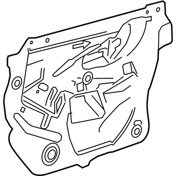 GM 92281644 Deflector Assembly, Front Side Door Water