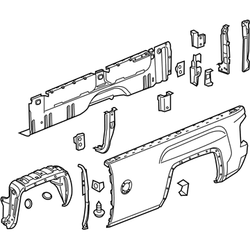 GM 84148911 Panel Assembly, Pick Up Box Outer Side