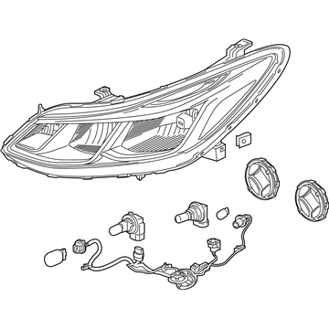 Chevy Cruze Headlight - 42680783