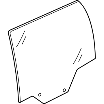 GM 96649119 Window,Rear Side Door