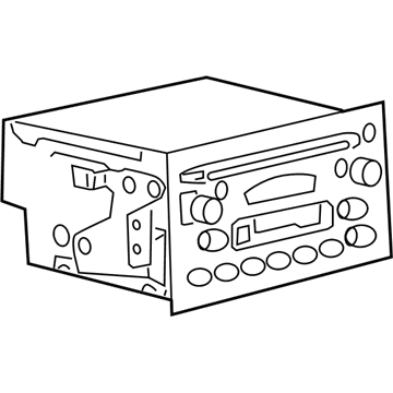 GM 25775628 Radio Assembly, Amplitude Modulation/Frequency Modulation Stereo & Clock & Audio Dis*Nickel L