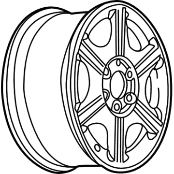 Oldsmobile 9593400 Wheel, Alloy