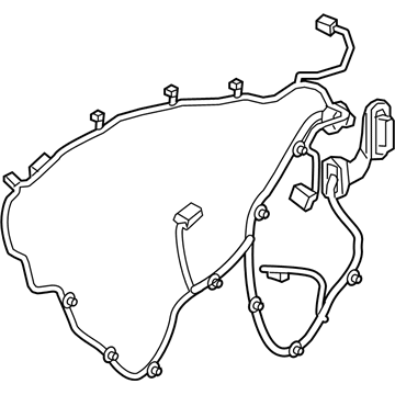 GM 84098185 Harness Assembly, Rear Side Door Wiring