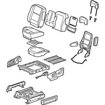 GM 15220909 Seat Assembly, Pass *Medium Cashmere