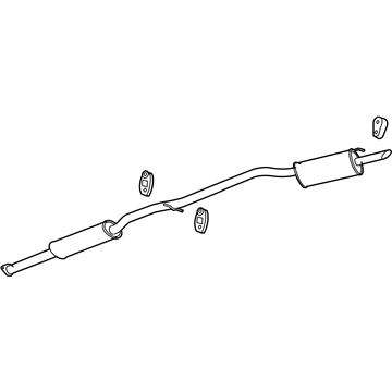 2006 Buick Lucerne Muffler - 15921946