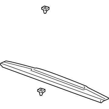 GM 84493626 Molding Assembly, Pubx E/Gate *Black