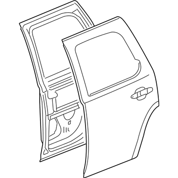 GM 22892598 Door Assembly, Rear Side (Rh)