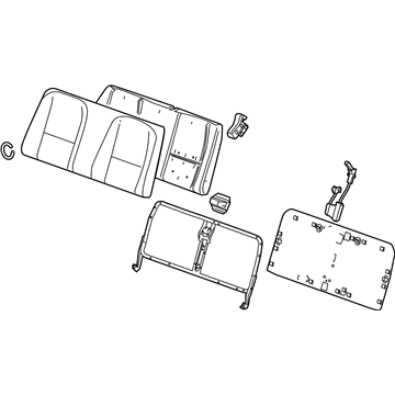 Chevy 20967430 Seat Back Assembly