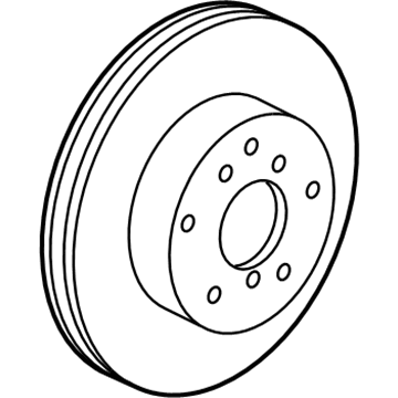 2010 Pontiac Vibe Brake Disc - 19205637