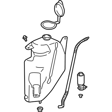 GM 22697207 Container Asm,Windshield Washer Solvent (W/Pump)