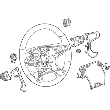 GM 23278601 Wheel Assembly, Steering *Cocoa