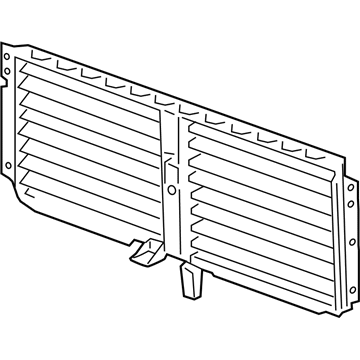 Chevy 84766744 Radiator Shutter Assembly