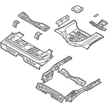 Chevy 96532561 Floor Pan Assembly