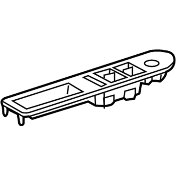 GM 20919380 Plate Assembly, Front Side Door Armrest Switch Mount *Cashmere