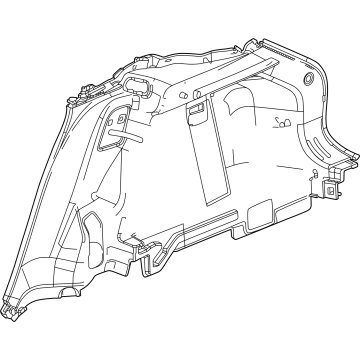 Chevy 42857704 Lower Quarter Trim