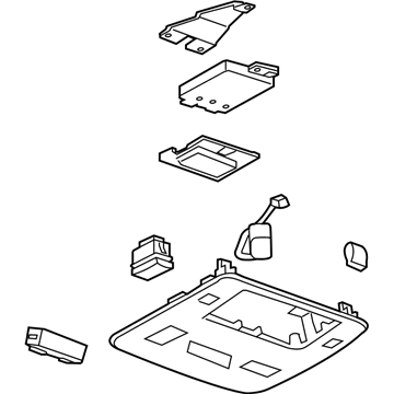 GM 92235694 Console Assembly, Roof *Jet Black