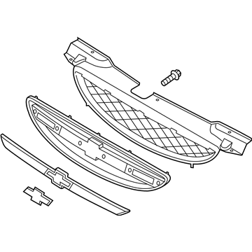 Chevy 96492232 Grille Assembly