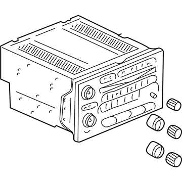 GM 25998449 Radio Assembly, Amplitude Modulation/Frequency Modulation Stereo & Audio Disc Player