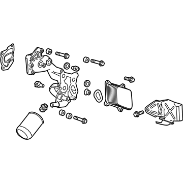 GM 12690203 Adapter Assembly, Oil Fltr (W/Bypass Vlv)