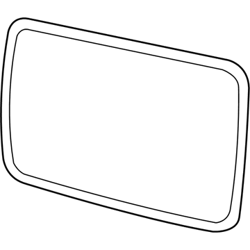 GM 10376676 Glass,Outside Rear View Mirror (W/ Backing Plate)