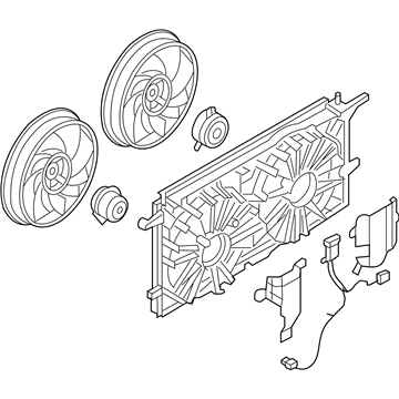 Saturn Relay A/C Condenser Fan - 15211588