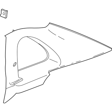 Saturn 22692137 Quarter Trim Panel