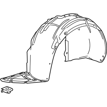 GM 84088407 Liner Assembly, Front W/H