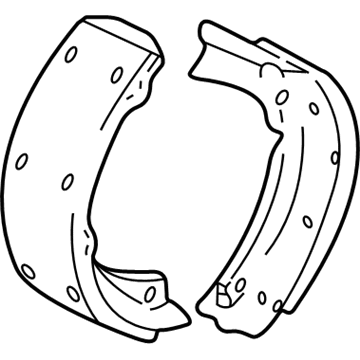 Pontiac 19152686 Brake Shoes