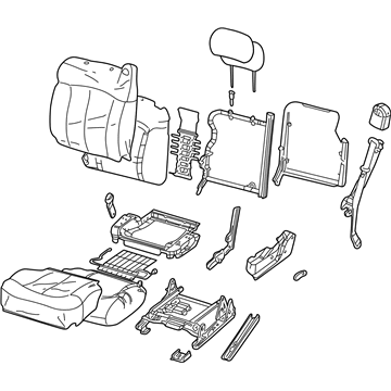 GM 89046470 Seat Asm,Driver (W/ Belt) *Pewter