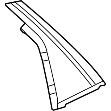 GM 84107678 Applique Assembly, Rear Side Door Window Frame Rear